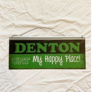 UNT University of North Texas official collegiate Denton TX tin sign (NWT)